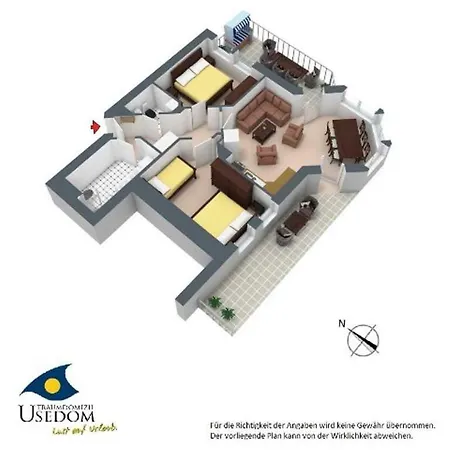 Dünen-residenz B 05 * Ostseebad Heringsdorf